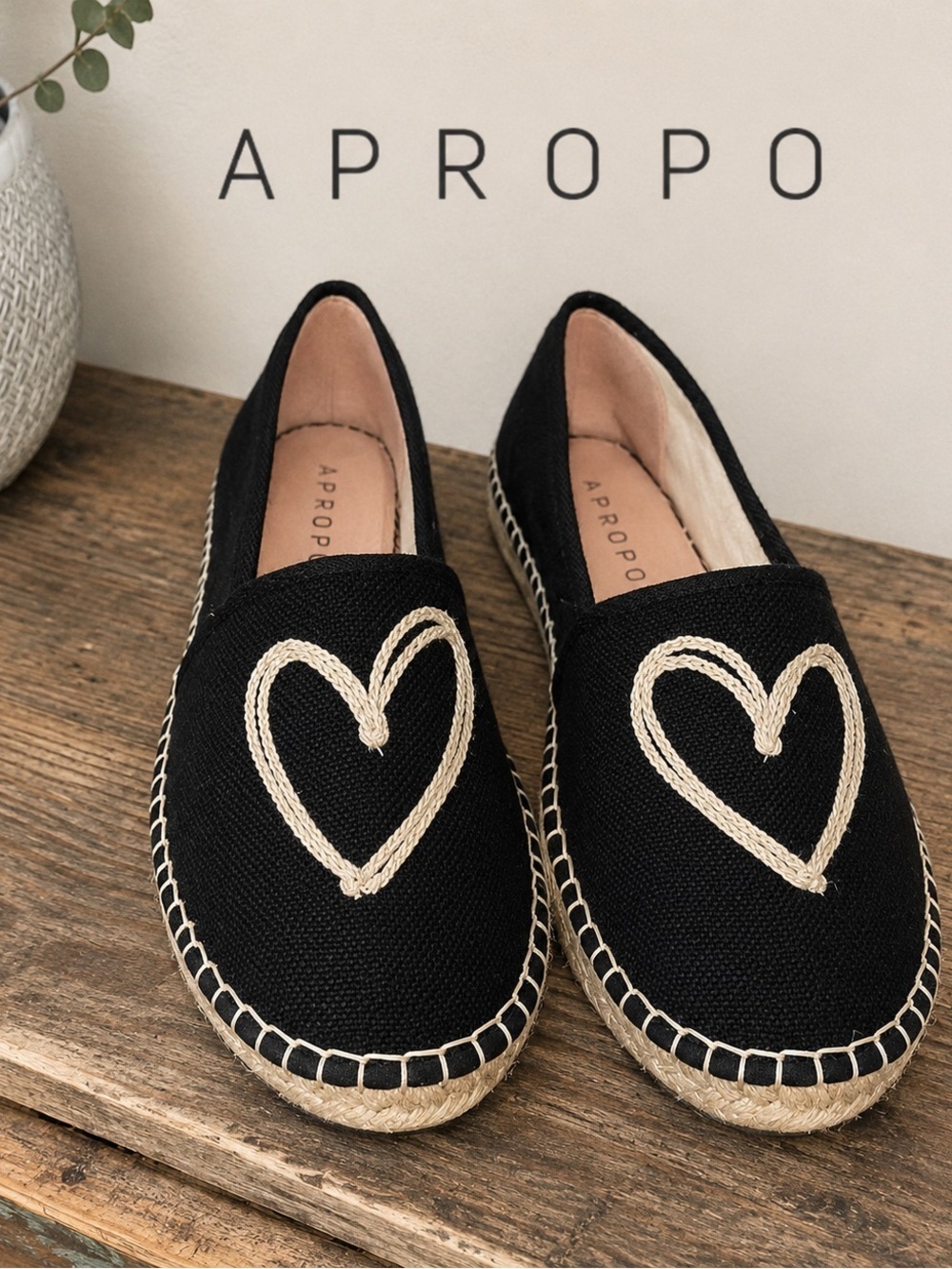 •APROPO • Black Espadrilles • Size 37